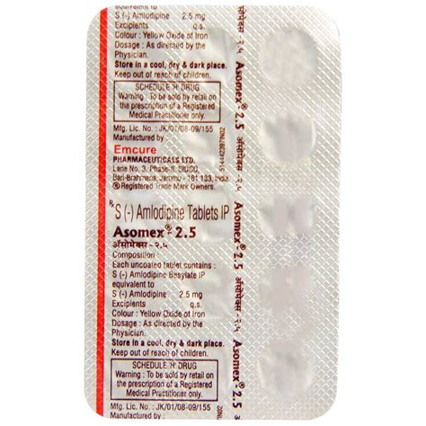 Asomex 2.5 Tablet 15's Price, Uses, Side Effects, Composition - Apollo ...