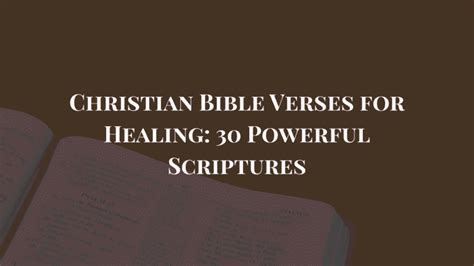 Image result for Christian Healing Scriptures Video