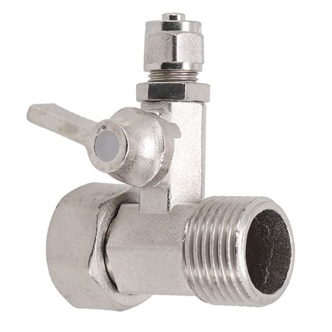 RO Water Line Adapter 1/2\" to 1/4\" with Shut-off Valve for ...