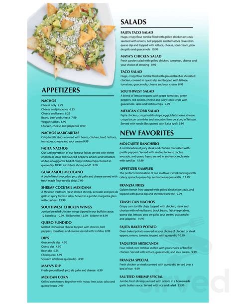 Menu for Las Margaritas Mexican Bar and Grill in Columbia, MO | Sirved