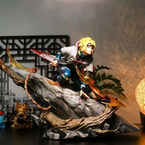 Buy Minato Namikaze 4th Hokage Ninetales Model Statue Action Figure ...