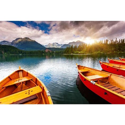Pitaara Box Mountain Lake in National Park High Tatra, Slovakia D1 ...