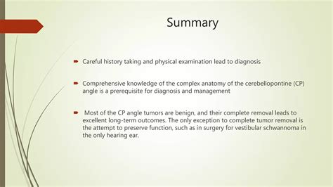 Cerebellopontine Angle Tumors | PPTX