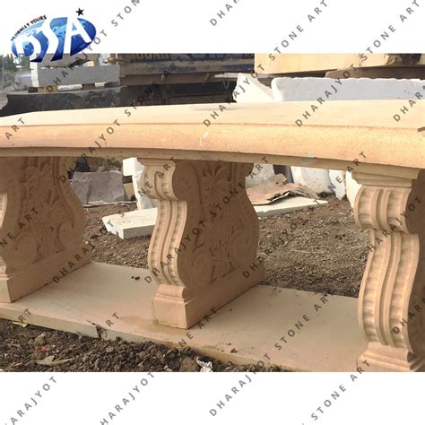 French Country Park Stone Garden Bench – Dharajyot Stone Art