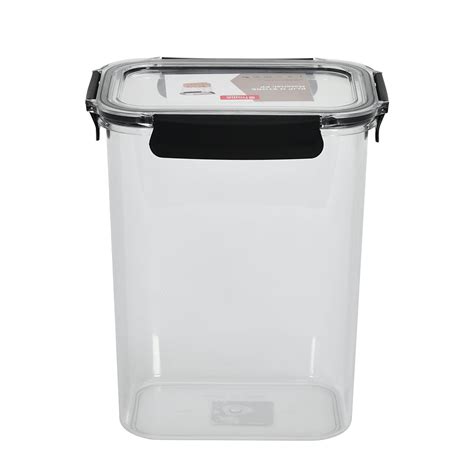 Buy Klip N Store Rectangular 4200 ml Tall Storage Container (Black ...