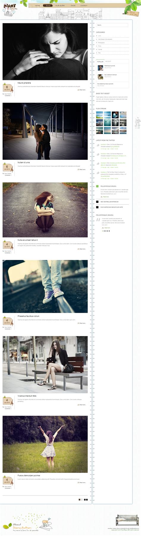 Image result for Blog Theme Using HTML