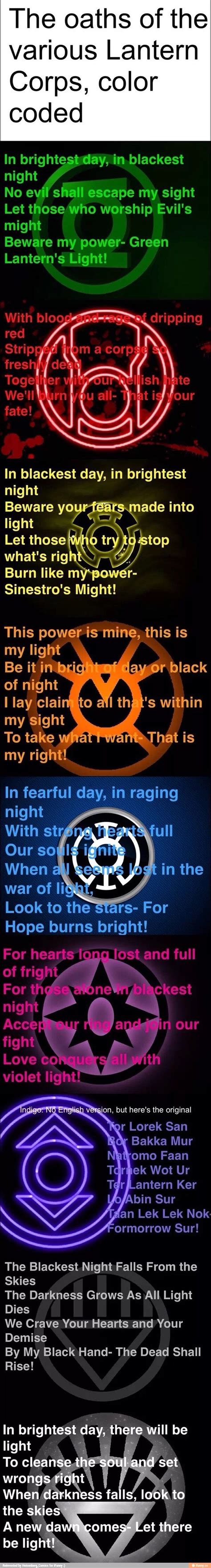 Lantern Oaths - Comic Book Genre