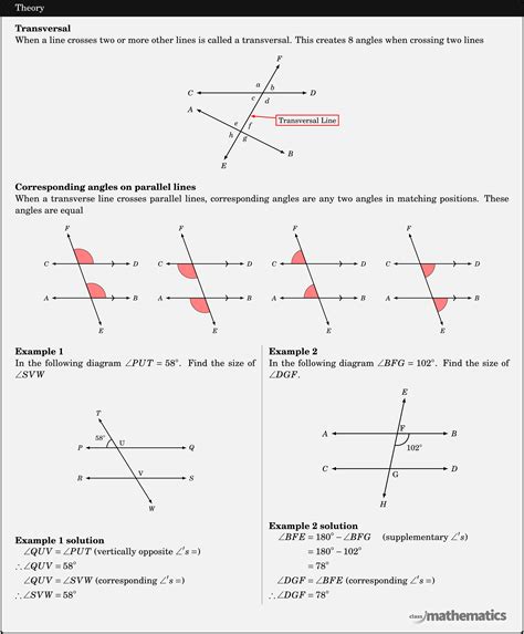 Parallel Lines Examples Corresponding Angles at Jai Reading blog