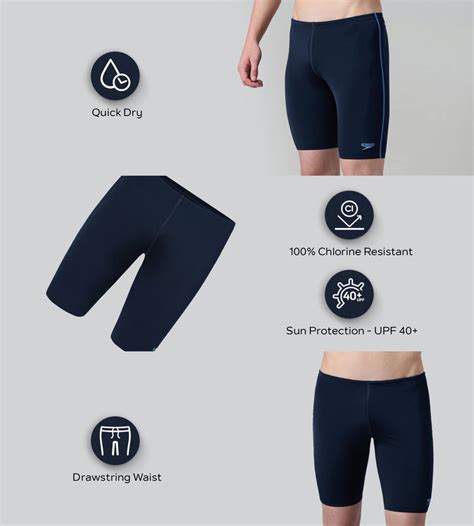 Buy Speedo Men's Endurance+ Essential Jammer - True Navy & Periwinkle ...