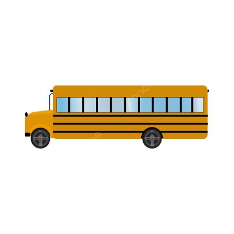 School Bus Side View Transparent Yellow Transport Clipart, Bus Clipart ...