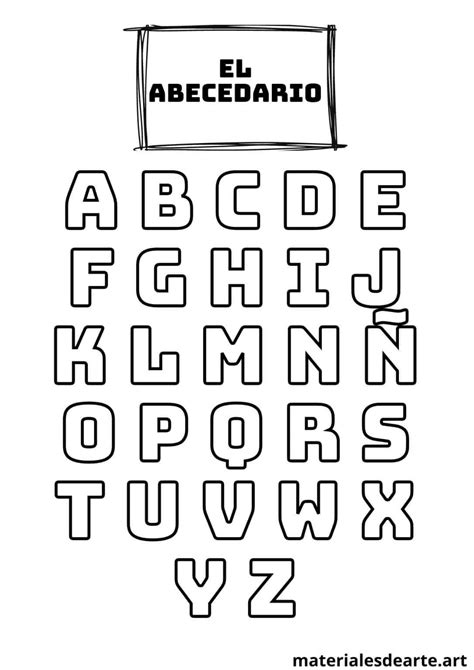 Abecedario para Colorear -〖 Descarga, Imprime y Colorea