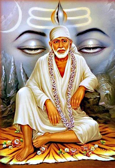 wallpics Lord Shirdi Sai Baba Poster with glossy photo paper Without ...