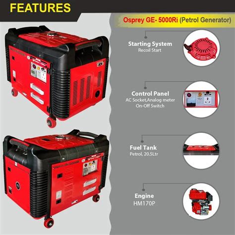 Honda Portable Generator - 3 KVA Portable Generator, Model Osprey GE ...