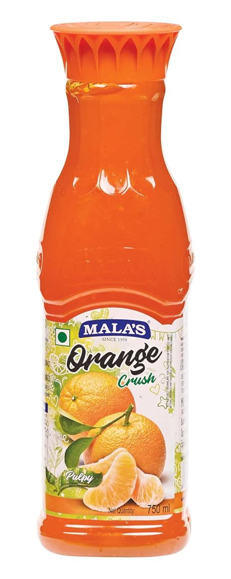 Mala's Orange Crush, 750 ml Pet Bottle : Amazon.in: Grocery & Gourmet Foods