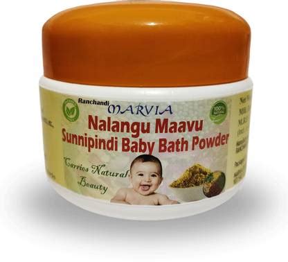 Ranchandi 100% Herbal Sunnipindi / Nalangu Maavu Bath Powder for Baby ...