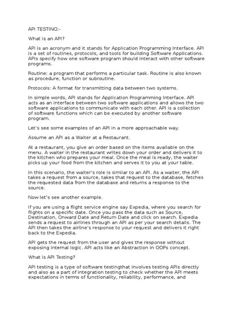 Image result for API Testing Introduction PDF