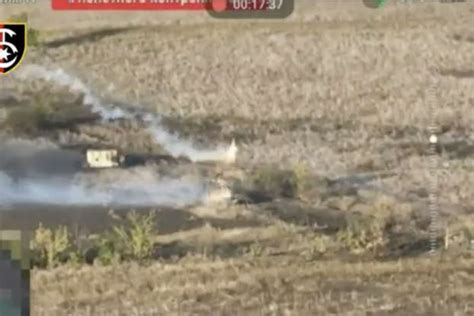 Remember when a Ukrainian flamethrower drone targeted a Russian tank?