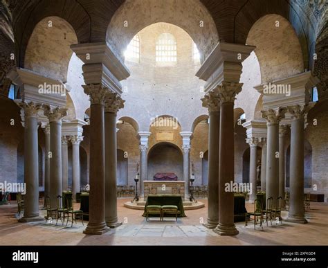 Interior of mausoleum of Santa Costanza. Rome, Italy Stock Photo - Alamy