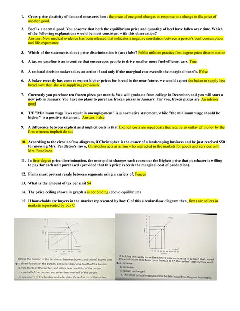 BECO Review exam 1 - Cross-price elasticity of demand measures how: the ...