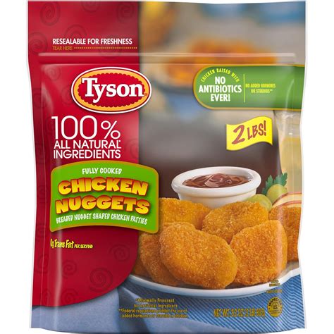 Amazon.com: Tyson Fully Cooked Chicken Nuggets, Frozen Chicken Nuggets ...