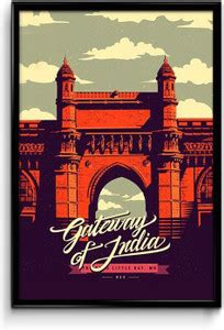 Gateway of India Art Paper Print - Comics, Animation & Cartoons, Movies ...
