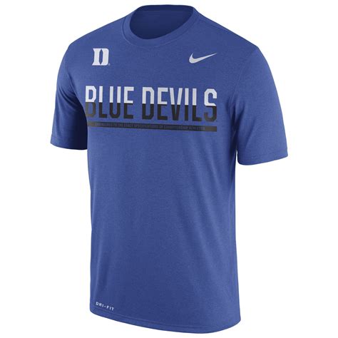 College Duke Blue Devils Nike 2016 Staff Sideline Dri-FIT Legend T ...