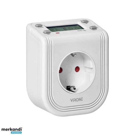 Electronic timer with top LCD display. 230 VAC 3680W. 16 switching ...