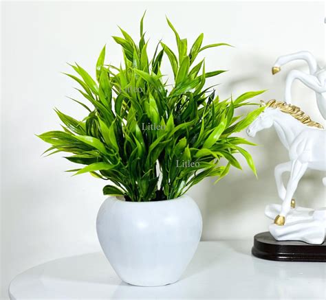 Buy Litleo Artificial Bamboo Grass Fake Grass Plants UV Resistant Faux ...