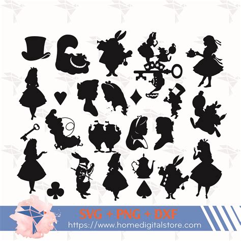 Alice In Wonderland Silhouette