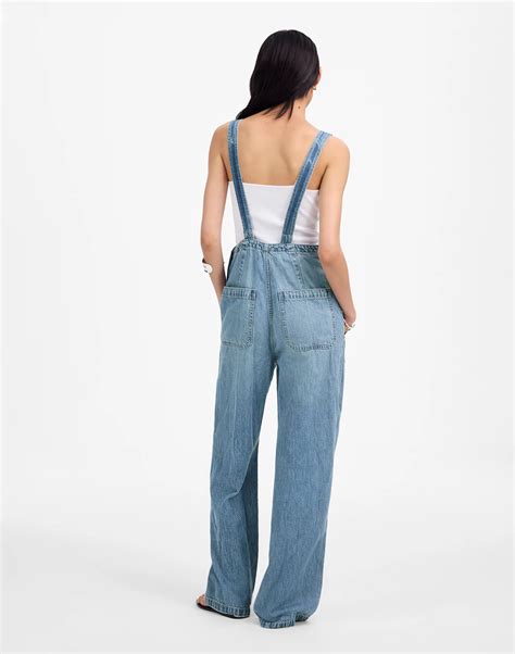 Wide-Leg Overalls in Ashbury Wash: Airy Denim Edition | Madewell