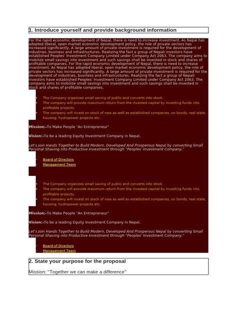 Image result for Proposal PDF Sample Format