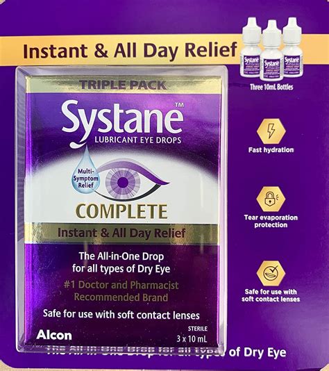Buy Systane Complete Lubricant Eye Drops, 3 x 10ml Online at desertcartOMAN