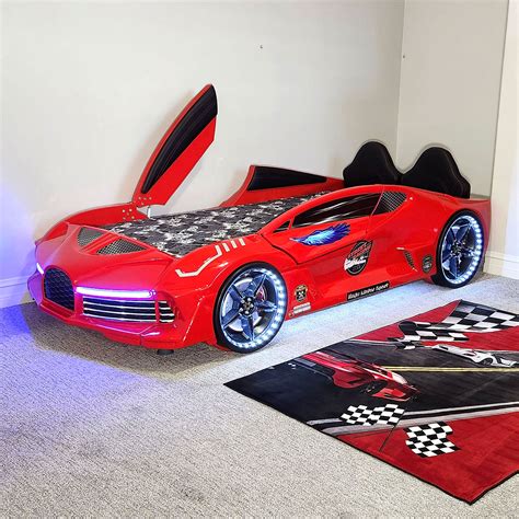 Twin Car Beds For Kids Twin Turbo Race Car Kids' Bed Red Delta