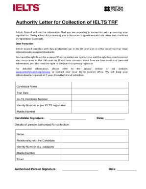 2019-2026 Form NP British Council Authority Letter for Collection of ...