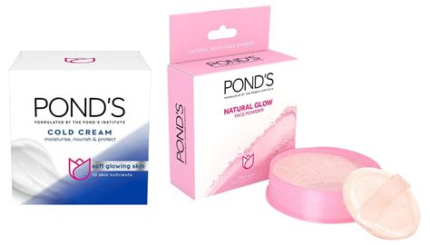 POND'S Moisturising Cold Cream, 102ml & Pond's Natural Glow Face Powder ...