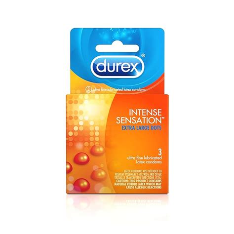 Buy Durex Intense Sensation Extra Large Dots Ultra Fine Lubricated ...