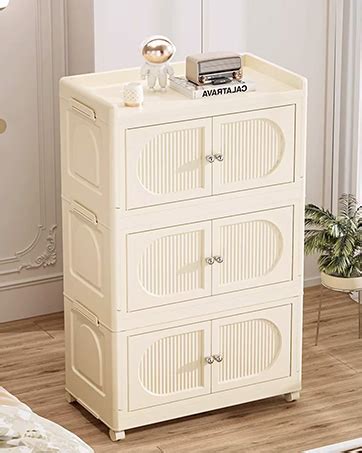 uliance Movable Foldable Plastic Cupboard for Storage |Plastic Wardrobe ...