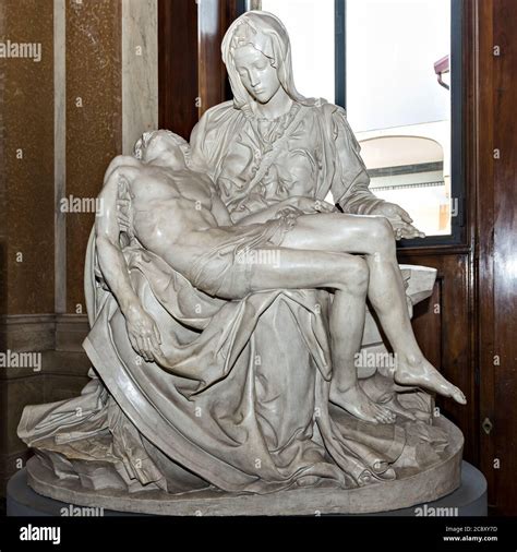 Vatican City, Vatican - Sept 22, 2014: Renaissance Statue of Pieta ...