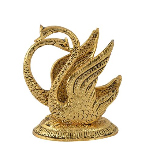 Buy Collectible India Metal Swan Pair Showpiece Napkin Holder Tissue ...