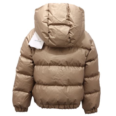 1311AF giubbotto bimba girl MONCLER DAOS beige gold down padded jacket kid