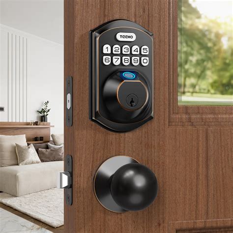 TEEHO TE002K Fingerprint Door Lock Set - Keyless Entry Door Lock with ...