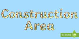 👉 Messy Play Area Display Lettering for EYFS - Twinkl