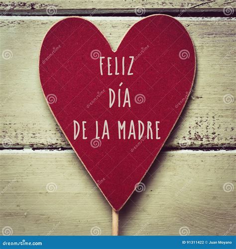 Feliz Dia De La Madre, Happy Mothers Day in Spanish Stock Photo - Image ...