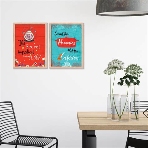 Kitchen Quotes Framed Art for Kitchen Restaurant Cafe Wall Decor – Kotart