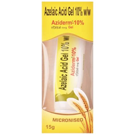 Aziderm 10% Gel – Azelaic Acid 10 w/w for Acne | Dermatics