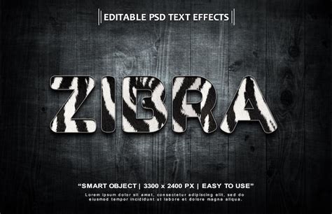 Premium psd furry text effect design | Premium PSD