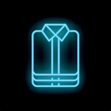 Neon blue shirt glowing on black background 52832941 Vector Art at Vecteezy