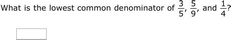 IXL - Lowest common denominator (Class VI maths practice)