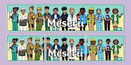 Meserii – Desene de colorat