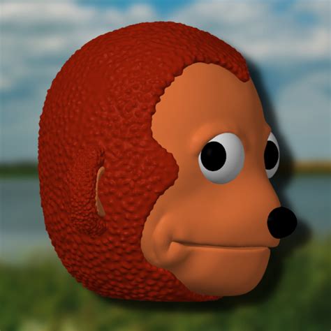 STL file Awkward Monkey Meme 🐒・3D print model to download・Cults